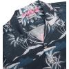 imageAlimens ampamp Gentle Hawaiian Shirt for Men Summer Beach Casual Short Sleeve Button Down Shirts Printed Tropical Vacation ShirtsDark Blue Beach