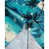 imageAlimens ampamp Gentle Hawaiian Shirt for Men Summer Beach Casual Short Sleeve Button Down Shirts Printed Tropical Vacation ShirtsDark Green Beach