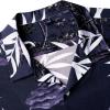 imageAlimens ampamp Gentle Hawaiian Shirt for Men Summer Beach Casual Short Sleeve Button Down Shirts Printed Tropical Vacation ShirtsDark Purple