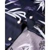 imageAlimens ampamp Gentle Hawaiian Shirt for Men Summer Beach Casual Short Sleeve Button Down Shirts Printed Tropical Vacation ShirtsDark Purple
