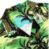 imageAlimens ampamp Gentle Hawaiian Shirt for Men Summer Beach Casual Short Sleeve Button Down Shirts Printed Tropical Vacation ShirtsGreen Beach