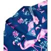 imageAlimens ampamp Gentle Hawaiian Shirt for Men Summer Beach Casual Short Sleeve Button Down Shirts Printed Tropical Vacation ShirtsNavy Rosy