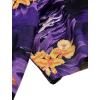 imageAlimens ampamp Gentle Hawaiian Shirt for Men Summer Beach Casual Short Sleeve Button Down Shirts Printed Tropical Vacation ShirtsPurple