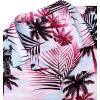 imageAlimens ampamp Gentle Hawaiian Shirt for Men Summer Beach Casual Short Sleeve Button Down Shirts Printed Tropical Vacation ShirtsRosy White Palm
