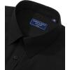 imageAlimens ampamp Gentle Mens Dress Shirt Regular Fit Stretch Stain Shield Long Sleeve Solid Business Wedding Button Down ShirtsBlack