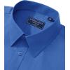 imageAlimens ampamp Gentle Mens Dress Shirt Regular Fit Stretch Stain Shield Long Sleeve Solid Business Wedding Button Down ShirtsBlue
