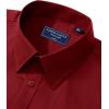 imageAlimens ampamp Gentle Mens Dress Shirt Regular Fit Stretch Stain Shield Long Sleeve Solid Business Wedding Button Down ShirtsBright Red