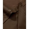 imageAlimens ampamp Gentle Mens Dress Shirt Regular Fit Stretch Stain Shield Long Sleeve Solid Business Wedding Button Down ShirtsChocolate Brown