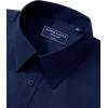 imageAlimens ampamp Gentle Mens Dress Shirt Regular Fit Stretch Stain Shield Long Sleeve Solid Business Wedding Button Down ShirtsDark Blue