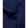 imageAlimens ampamp Gentle Mens Dress Shirt Regular Fit Stretch Stain Shield Long Sleeve Solid Business Wedding Button Down ShirtsDark Blue