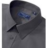 imageAlimens ampamp Gentle Mens Dress Shirt Regular Fit Stretch Stain Shield Long Sleeve Solid Business Wedding Button Down ShirtsDark Grey