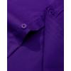 imageAlimens ampamp Gentle Mens Dress Shirt Regular Fit Stretch Stain Shield Long Sleeve Solid Business Wedding Button Down ShirtsDark Purple