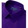 imageAlimens ampamp Gentle Mens Dress Shirt Regular Fit Stretch Stain Shield Long Sleeve Solid Business Wedding Button Down ShirtsDark Purple