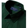 imageAlimens ampamp Gentle Mens Dress Shirt Regular Fit Stretch Stain Shield Long Sleeve Solid Business Wedding Button Down ShirtsDeep Green