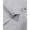 imageAlimens ampamp Gentle Mens Dress Shirt Regular Fit Stretch Stain Shield Long Sleeve Solid Business Wedding Button Down ShirtsGrey