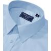imageAlimens ampamp Gentle Mens Dress Shirt Regular Fit Stretch Stain Shield Long Sleeve Solid Business Wedding Button Down ShirtsLight Blue
