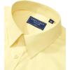 imageAlimens ampamp Gentle Mens Dress Shirt Regular Fit Stretch Stain Shield Long Sleeve Solid Business Wedding Button Down ShirtsLight Yellow