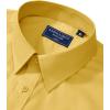 imageAlimens ampamp Gentle Mens Dress Shirt Regular Fit Stretch Stain Shield Long Sleeve Solid Business Wedding Button Down ShirtsMustard Yellow