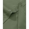imageAlimens ampamp Gentle Mens Dress Shirt Regular Fit Stretch Stain Shield Long Sleeve Solid Business Wedding Button Down ShirtsOlive Green
