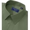 imageAlimens ampamp Gentle Mens Dress Shirt Regular Fit Stretch Stain Shield Long Sleeve Solid Business Wedding Button Down ShirtsOlive Green