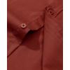 imageAlimens ampamp Gentle Mens Dress Shirt Regular Fit Stretch Stain Shield Long Sleeve Solid Business Wedding Button Down ShirtsPersimmon Red