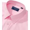 imageAlimens ampamp Gentle Mens Dress Shirt Regular Fit Stretch Stain Shield Long Sleeve Solid Business Wedding Button Down ShirtsPink