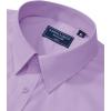 imageAlimens ampamp Gentle Mens Dress Shirt Regular Fit Stretch Stain Shield Long Sleeve Solid Business Wedding Button Down ShirtsPink Purple