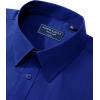 imageAlimens ampamp Gentle Mens Dress Shirt Regular Fit Stretch Stain Shield Long Sleeve Solid Business Wedding Button Down ShirtsSapphire Blue