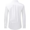 imageAlimens ampamp Gentle Mens Dress Shirt Regular Fit Stretch Stain Shield Long Sleeve Solid Business Wedding Button Down ShirtsWhite
