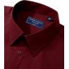 imageAlimens ampamp Gentle Mens Dress Shirt Regular Fit Stretch Stain Shield Long Sleeve Solid Business Wedding Button Down ShirtsWine Red