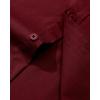 imageAlimens ampamp Gentle Mens Dress Shirt Regular Fit Stretch Stain Shield Long Sleeve Solid Business Wedding Button Down ShirtsWine Red