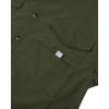 imageAlimens ampamp Gentle Short Sleeve Fishing Shirt Wicking Fabric Sun Protection Casual Button Down ShirtsArmy Green