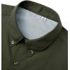 imageAlimens ampamp Gentle Short Sleeve Fishing Shirt Wicking Fabric Sun Protection Casual Button Down ShirtsArmy Green