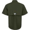 imageAlimens ampamp Gentle Short Sleeve Fishing Shirt Wicking Fabric Sun Protection Casual Button Down ShirtsArmy Green
