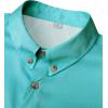 imageAlimens ampamp Gentle Short Sleeve Fishing Shirt Wicking Fabric Sun Protection Casual Button Down ShirtsBlue Green