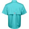 imageAlimens ampamp Gentle Short Sleeve Fishing Shirt Wicking Fabric Sun Protection Casual Button Down ShirtsBlue Green