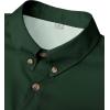 imageAlimens ampamp Gentle Short Sleeve Fishing Shirt Wicking Fabric Sun Protection Casual Button Down ShirtsDark Green