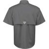 imageAlimens ampamp Gentle Short Sleeve Fishing Shirt Wicking Fabric Sun Protection Casual Button Down ShirtsDark Grey