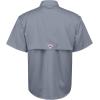 imageAlimens ampamp Gentle Short Sleeve Fishing Shirt Wicking Fabric Sun Protection Casual Button Down ShirtsGrey