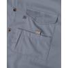 imageAlimens ampamp Gentle Short Sleeve Fishing Shirt Wicking Fabric Sun Protection Casual Button Down ShirtsGrey