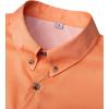 imageAlimens ampamp Gentle Short Sleeve Fishing Shirt Wicking Fabric Sun Protection Casual Button Down ShirtsOrange