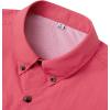 imageAlimens ampamp Gentle Short Sleeve Fishing Shirt Wicking Fabric Sun Protection Casual Button Down ShirtsSalmon