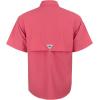 imageAlimens ampamp Gentle Short Sleeve Fishing Shirt Wicking Fabric Sun Protection Casual Button Down ShirtsSalmon