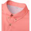 imageAlimens ampamp Gentle Short Sleeve Fishing Shirt Wicking Fabric Sun Protection Casual Button Down ShirtsSalmon Pink