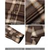 imageAlimens ampamp Gentle Mens Button Down Regular Fit Long Sleeve Plaid Flannel Casual ShirtsBrown Yellow Plaid
