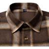 imageAlimens ampamp Gentle Mens Button Down Regular Fit Long Sleeve Plaid Flannel Casual ShirtsBrown Yellow Plaid