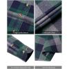 imageAlimens ampamp Gentle Mens Button Down Regular Fit Long Sleeve Plaid Flannel Casual ShirtsGreen Grey Plaid