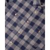 imageAlimens ampamp Gentle Mens Button Down Regular Fit Long Sleeve Plaid Flannel Casual ShirtsGrey Navy Plaid