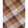 imageAlimens ampamp Gentle Mens Button Down Regular Fit Long Sleeve Plaid Flannel Casual ShirtsLight Brown Yelaid