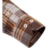 imageAlimens ampamp Gentle Mens Button Down Regular Fit Long Sleeve Plaid Flannel Casual ShirtsLight Brown Yelaid